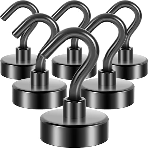 Neosmuk Magnetic Hooks for Cruise Cabins, 40lb Heavy Duty, 6 Pack by Neosmuk