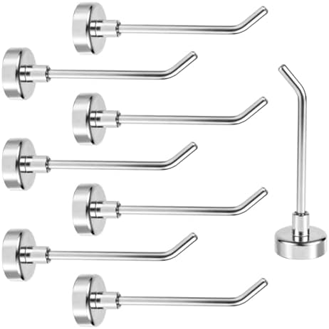 Gosknor 8pcs Large Magnetic Hooks, 2.2lb 7.1cm/2.8in Long by Unknown
