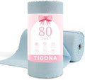 80 Pack Microfiber Cleaning Cloth Roll, Lint Free Rags & Tear Away Reusable by Tigona