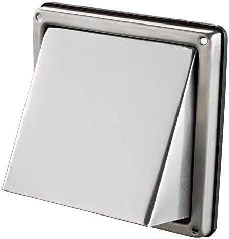 5-Inch External Extractor Wall Vent Cushioned Non Return Flap
