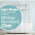 BigFoot Shower Curtain Liner – 72 x 72 PEVA Light Weight Shower Curtain by BigFoot
