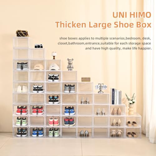 Shoe Organizer, Thicken & Sturdy Shoe Boxes - Image 3