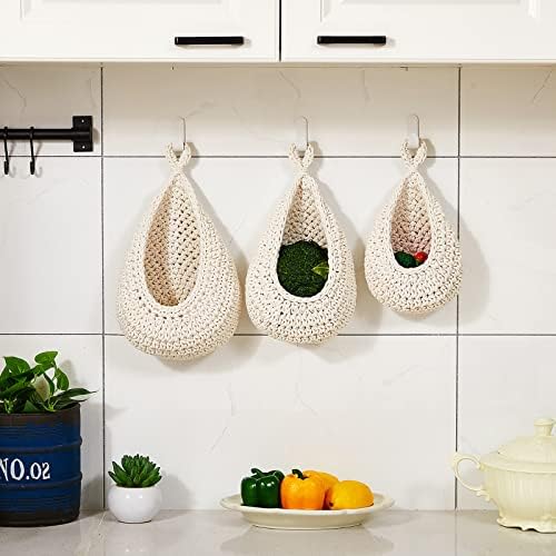 Honeydak 3 Hanging Baskets, Cotton Rope - Image 5