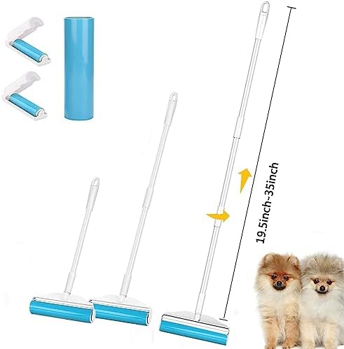 NUOBUT 8" Large Reusable Lint Roller, 1 Large, 1 Refill & 2 Mini Rollers - Image 3