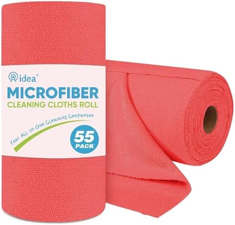 AIDEA Microfiber Cleaning Cloth Roll-55 Sheets by AIDEAHOME