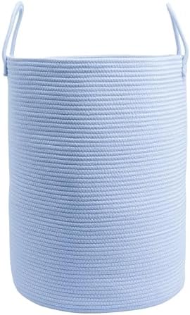 XUANGUO Cotton Rope Laundry Basket Hamper by XUANGUO