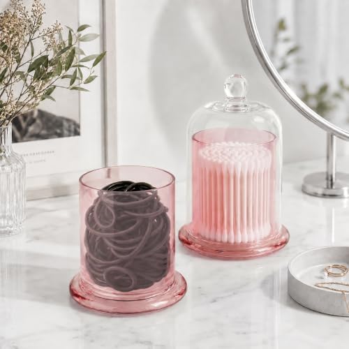 rejomiik Qtip Holder Glass Apothecary Jars - Image 4