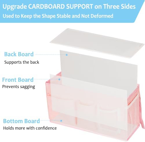 Lilithye Bedside Caddy, Bedside Storage Bag Hanging Organizer - Image 2