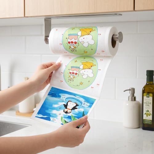 Printed Kitchen Cleaning Cloth Roll, Thick Absorbent Hand-Tear Lazy Cloth - Image 2