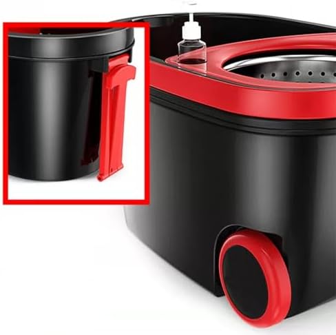 Spin Mop and Bucket with Wringer Set, 360° Rotating Head Mop Bucket System with - Image 7