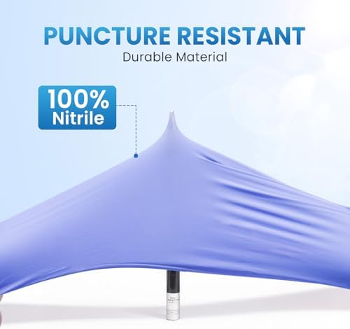 Borje Nitrile Exam Gloves Small, Iris Blue - Image 3