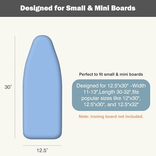 UniSimp Small Ironing Board Cover and Pad 12.5"x30" Small Iron Board Cover - Image 2