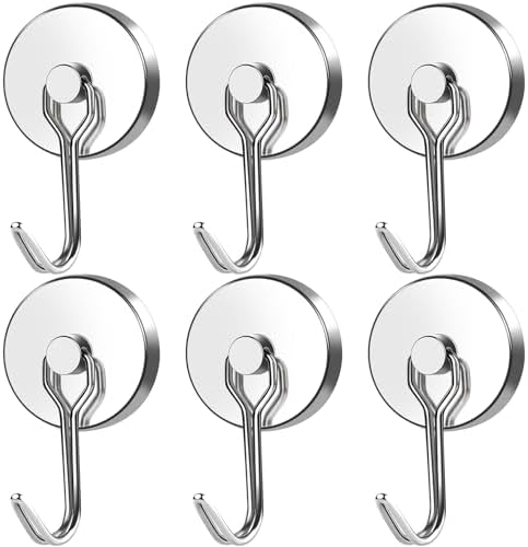 MIKEDE Magnetic Hooks Heavy Duty 120LB+ Swivel Swing Strong Magnet Hook by MIKEDE