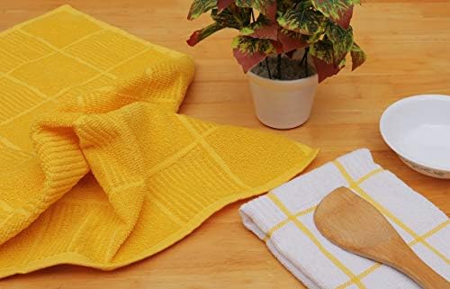 AMOUR INFINI Kitchen Towels Pack of 4, Terry Cotton Dish Towels, Ultra Absorbent - Image 5