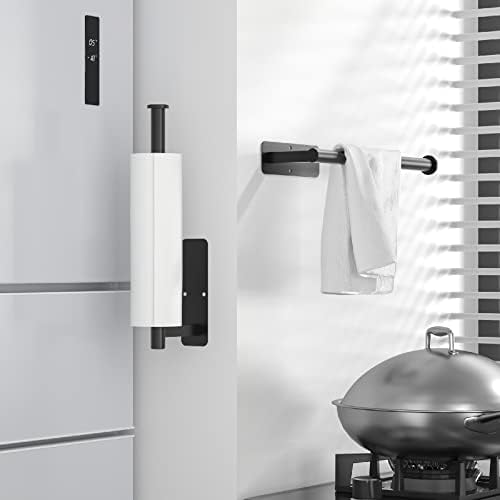 ASTOFLI Paper Towel Holder Under Cabinet No Drilling, Self Adhesive Paper Towel - Image 2