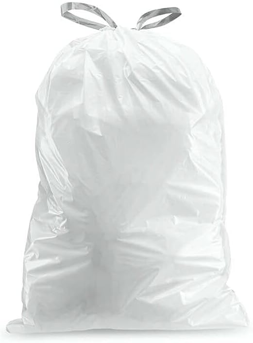 Plasticplace White Drawstring Lavender and Soft Vanilla Scented Garbage Can - Image 3
