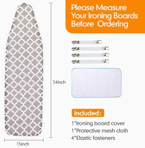Ironing Board Cover and Pad, 15x54 Standard Size, Scorch Resistant - Image 6