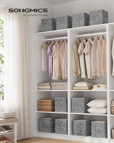 SONGMICS Storage Cubes, 11-Inch Foldable Closet Organizers - Image 2