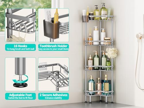 HapiRm Standing Shower Caddy Corner - Image 2