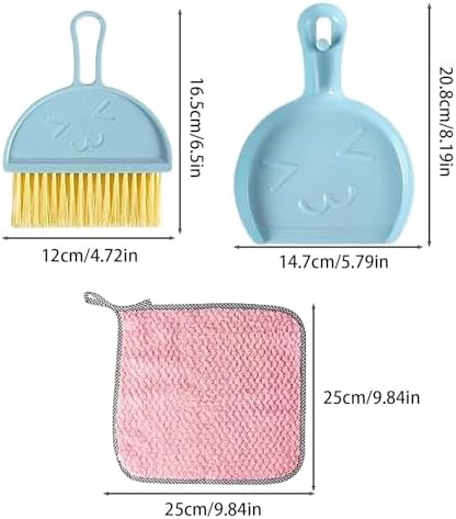 3 Pcs Mini Broom and Dustpan Set - Image 2