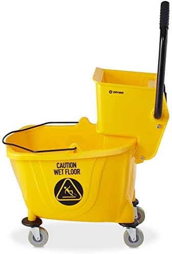 Dryser Commercial Side Press Wringer Combo Mop Bucket, 33 Quart - Image 2