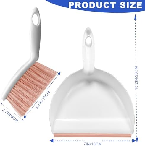 Mini Broom and Dustpan Set Small Dust pan & Brush Set Portable Cleaning Tools - Image 5