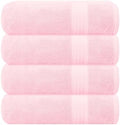 GLAMBURG Premium Cotton 4 Pack Bath Towel Set by GLAMBURG