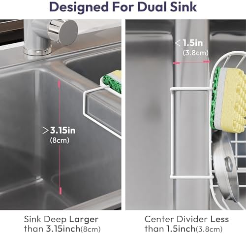 SWTYMIKI Sponge Holder for Kitchen Sink - Image 2