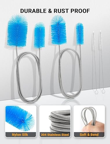 SARDVISA 66 Inch Drain Cleaning Brush, Flexible Long Pipe Cleanner Tool - Image 5