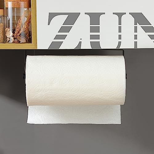 ZUNTO Black Paper Towel Holder Cabinet Door or Under Cabinet - Image 5