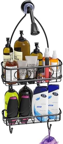 Simple Houseware Bathroom Hanging Shower Head Caddy Organizer - Image 3