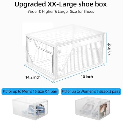 XX-Large Shoe Sneaker Storage Boxes - Image 2