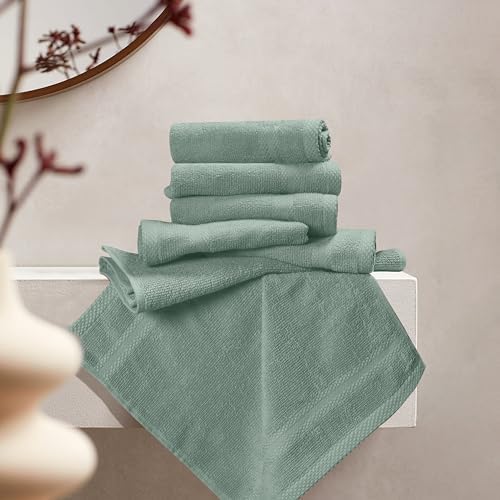 GLAMBURG Ultra Soft 12-Piece Washcloths Set 13x13-100% Ringspun Cotton - Image 3