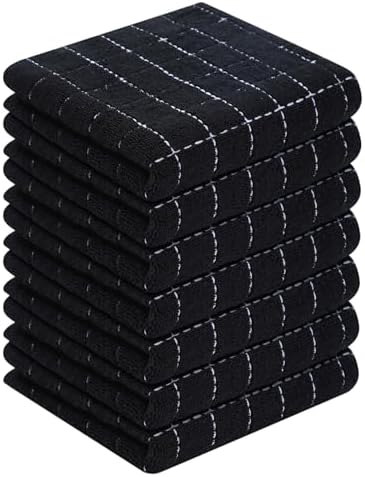 Homaxy 100% Cotton Terry Kitchen Towels, 7 Pack by Homaxy