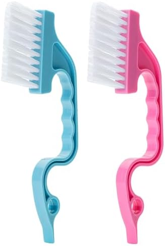 Slick- Window Track Cleaning Brush, 2 Pack, Built-in Scraper, Window Track by SlickSolutions
