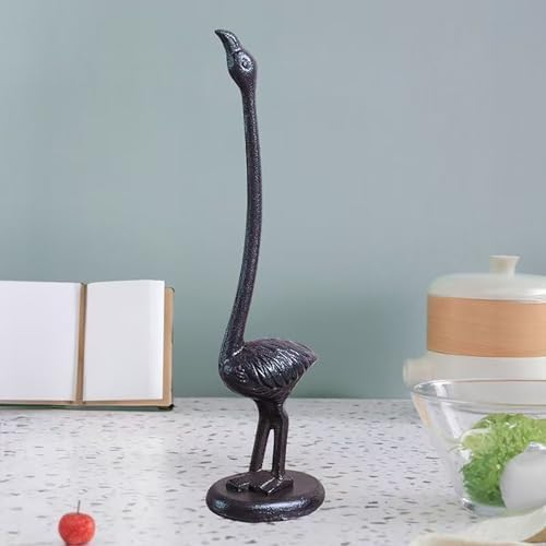 Flamingos Paper Towel Holder Cast Iron Paper Towel Holder Funny Toilet Paper - Image 4