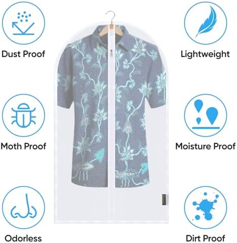 BALEINE 12PK Garment Bags for Hanging Clothes - Image 3