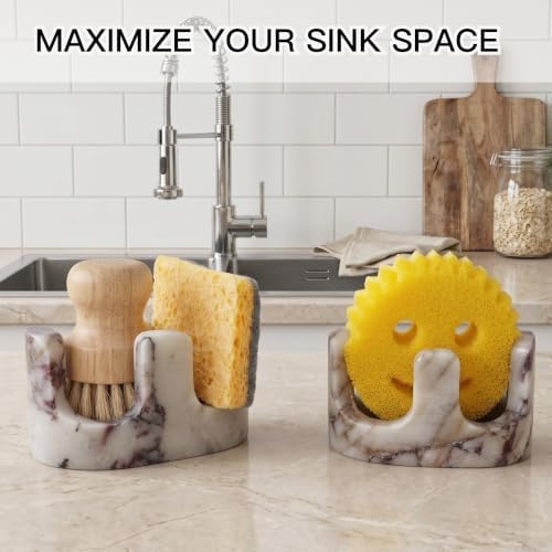 Calacatta Viola Marble Sponge Holder - Image 6