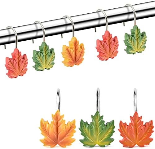 Maple Leaf Shower Curtain Hooks Rings - Image 6
