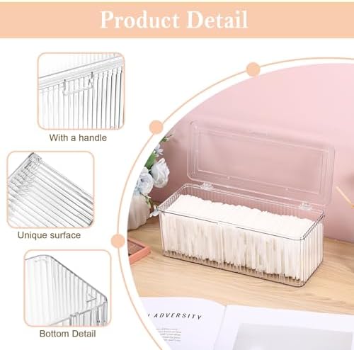 Clean Pads Container for Bathroom, Plastic Makeup Sponge Organizer - Image 5