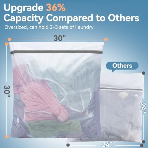 Extra Large Mesh Laundry Bags for Delicates, Delicate Laundry Bag, Travel - Image 2