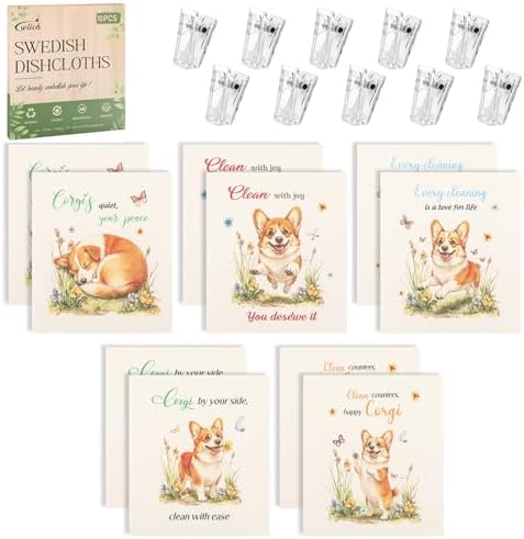 wlich 10 Pack Swedish Dishcloths, Reusable Kitchen Towels - Image 2