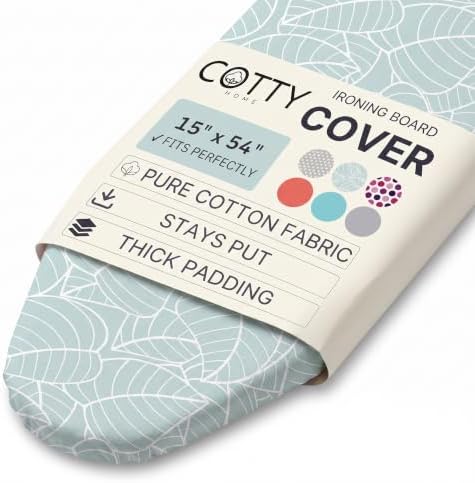 Extra Thick Ironing Board Cover 15x54 Standard Size, Padded Heat Reflective by COTTYHOME