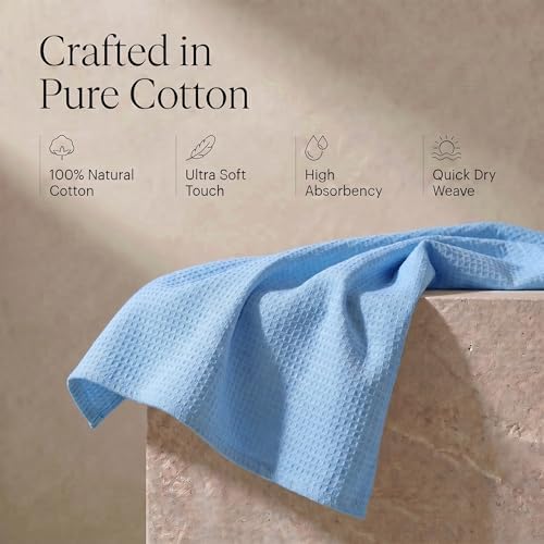 Urban Villa Kitchen Towels Cotton Dish Towels 20”x30” Sky Blue - Image 4