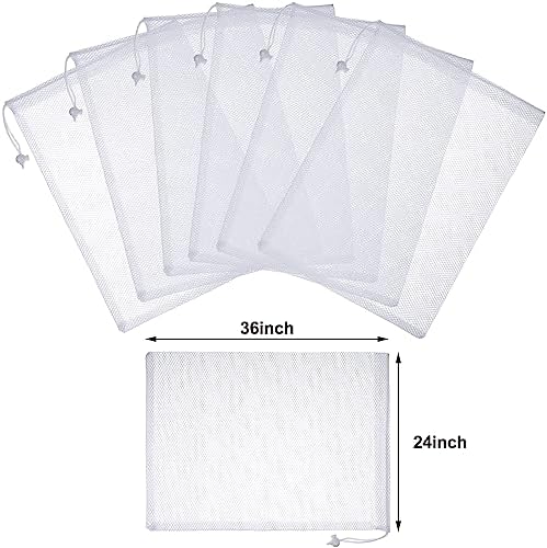TecUnite 10 Pack Mesh Drawstring Bags - Image 3
