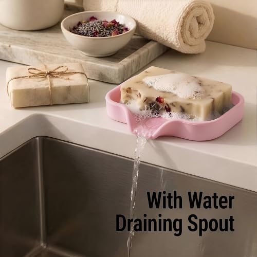 Zulay Kitchen Small Silicone Sponge Holder – Space-Saving Sink Organizer Tray - Image 2