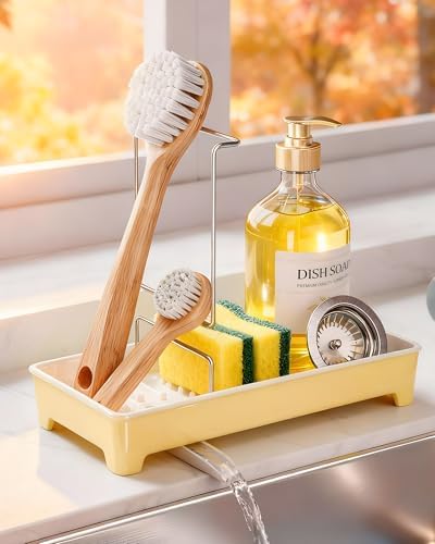 Minimalist Sink Caddy, Rustproof Sponge Holder by Unknown