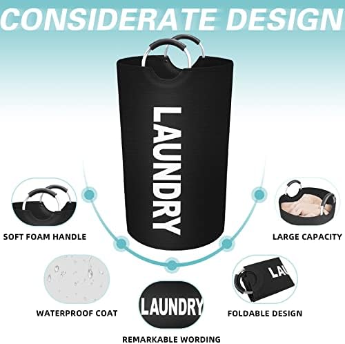 90L Large Laundry Basket, Dirty Clothes Waterproof Laundry Hamper - Image 3