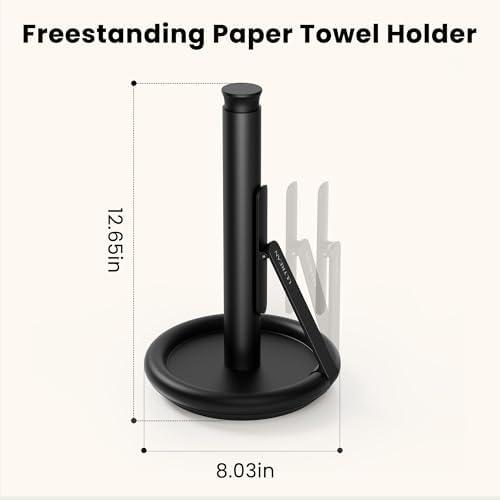 Ultrean Paper Towel Holder Countertop, Freestanding Paper Towel Dispenser - Image 6