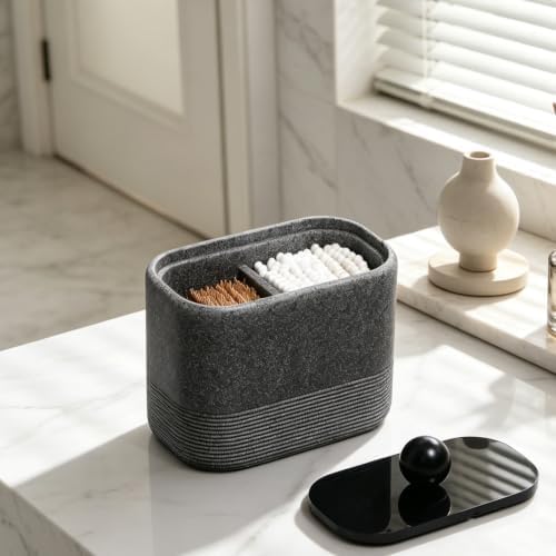 Double compartment resin cotton swab holder - Image 7